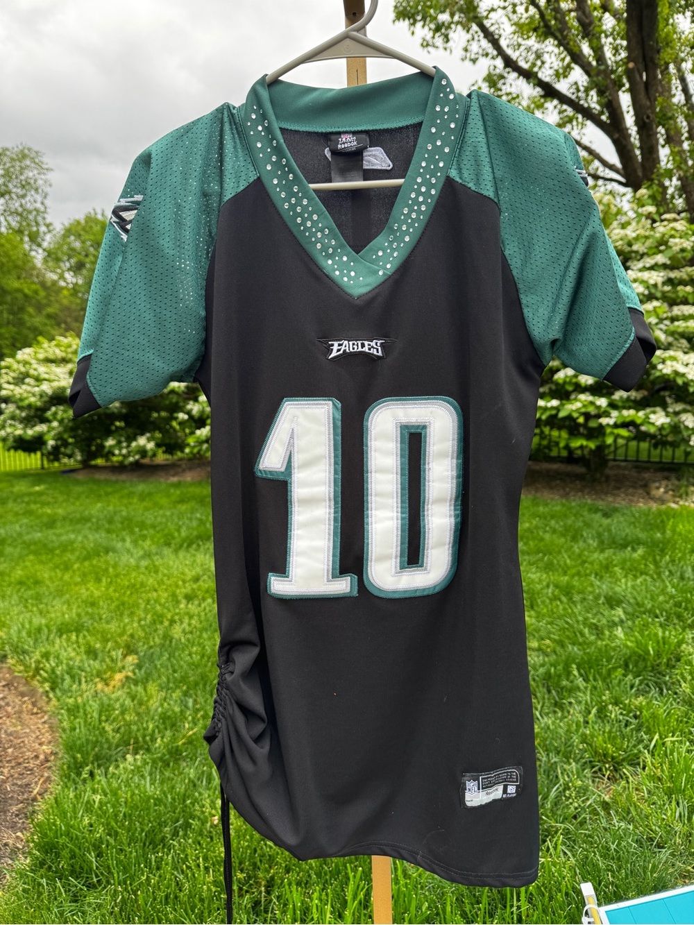 NFL Reebok Philadelphia Eagles Bedazzled Embroidered DeSean Jackson Jersey Med